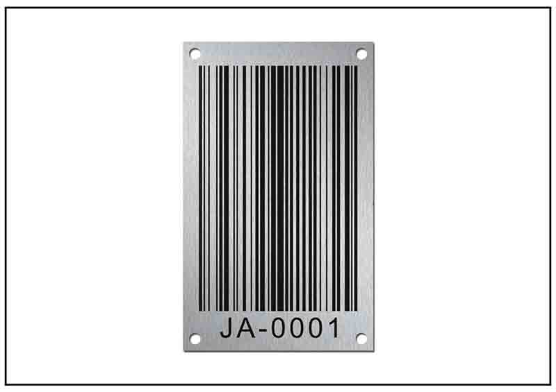金屬條形碼銘牌標(biāo)牌