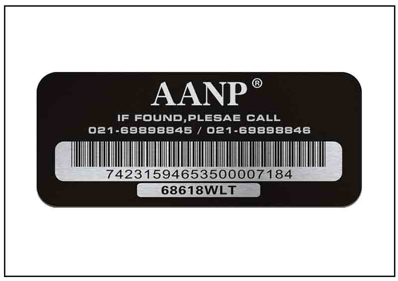 金屬條形碼牌銘牌標(biāo)牌