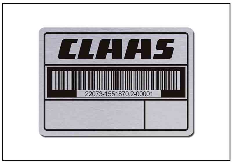 倉庫管理鋁制條形碼銘牌標(biāo)牌