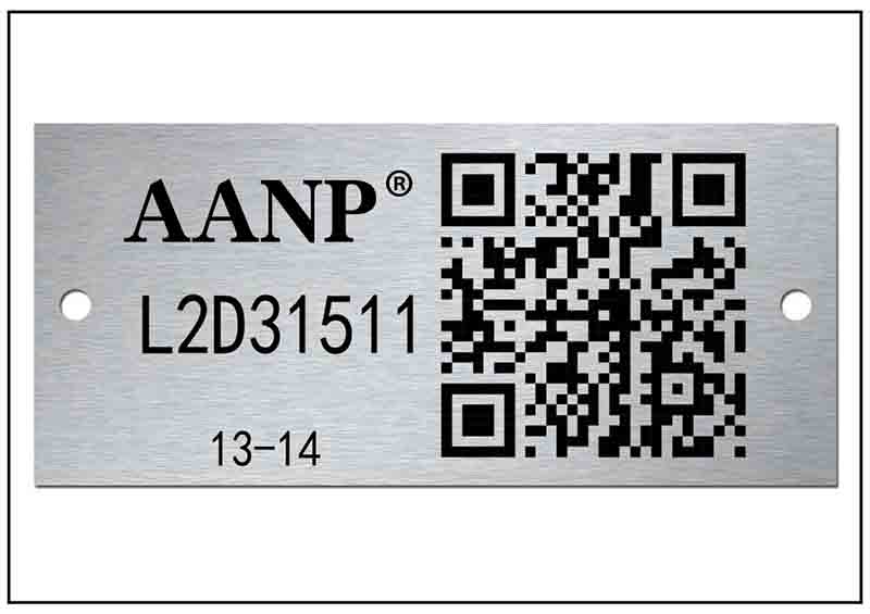 儀器零件二維碼銘牌標(biāo)牌